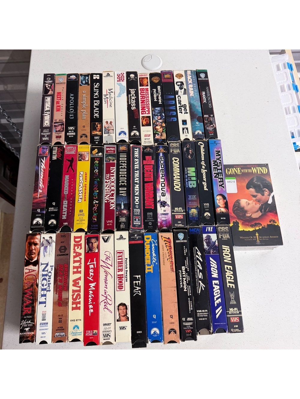 Mixed VHS Movie Lot 40+ Action Comedy Drama Horror Warner Paramount As Is